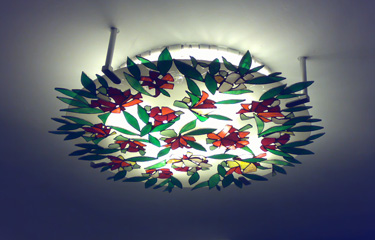 lampada tiffany da soffitto